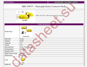 HBL15W33 datasheet  